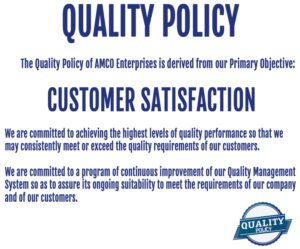 AMCO Enterprises Quality Policy